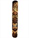 All Seas Imports 395 Handcarved Gold Foil Design Tiki Mask Hawaiian Style with Flowers
