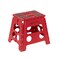Inspired Living 13 Step Stool Folding Step Stools for Adults Plastic Foldable Step Stools Kids Holds Up To 330 lbs Collapsible Folding Stool for Kitchen Bathroom Bedroom  Red
