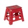 Inspired Living 13 Step Stool Folding Step Stools for Adults Plastic Foldable Step Stools Kids Holds Up To 330 lbs Collapsible Folding Stool for Kitchen Bathroom Bedroom  Red