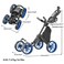 caddytek Caddycruiser One Version 8  OneClick Folding 4 Wheel Golf Push Cart Blue