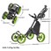 caddytek Caddycruiser One Version 8  OneClick Folding 4 Wheel Golf Push Cart Lime