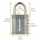 FortLocks Padlock  4 Digit Combination Lock for Gym Outdoor  School Locker Fence Case  Shed  Heavy Duty Resettable Set Your Own Combo  Waterproof  Weatherproof 1 Pack  Silver
