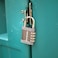 FortLocks Padlock  4 Digit Combination Lock for Gym Outdoor  School Locker Fence Case  Shed  Heavy Duty Resettable Set Your Own Combo  Waterproof  Weatherproof 1 Pack  Silver