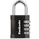 FortLocks Padlock  4 Digit Combination Lock for Gym Outdoor  School Locker Fence Case  Shed  Heavy Duty Resettable Set Your Own Combo  Waterproof  Weatherproof 1 Pack  Silver