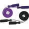 YZLSPORTS Premium Adjustable Women Jump Rope With Carrying Pouch By Fitness Factor Ergonomic Durable And Easy To Adjust For MenWomenChildren Of All Heights And Skill Levels Purple