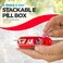MEDca Weekly Pill Organizer Four TimesaDay 1 Dispenser with Stackable AMPM Compartments