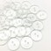 Clear Transparent Resin Buttons Round Sewing Shirt Button Embellishments Pack of 100 18mm