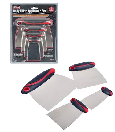 KING Automotive Body Filler Spreader 2 Spreader 3 Spreader 4 Spreader and 6 Spreader 4PC Set