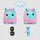 TeeTurtle  The Original Reversible Llama Plushie  Patented Design  Black and Gray  Show Your Mood Without Saying a Word