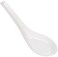 Happy Sales Melamine Soba Rice Spoons Chinese Won Ton Soup Spoon Asian White 6 Pack Plain Style