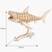 Rolife Build Your Own 3D Wooden Assembly Puzzle Wood Craft Kit Shark Model