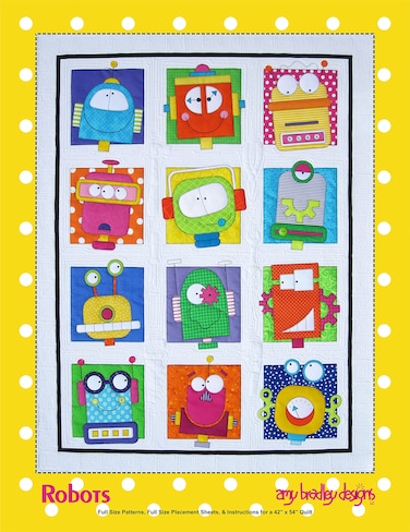 Amy Bradley Designs ABD272 Robots Quilt Pattern