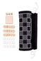 West Emory 811067011966 Backgammon Checkers Board Game Travel Set Black White