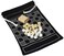 West Emory 811067011966 Backgammon Checkers Board Game Travel Set Black White