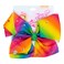 Girls JoJo Siwa Rainbow with Heart Studs Bow Hairclip Rainbow