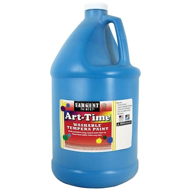 Sargent Art ArtTime Washable Tempera Paint Turquoise Blue Gallon SAR173661