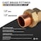 Everflow DDGV0001 1 No Lead Copper Union Fitting with Sweat to Female Threaded Connects