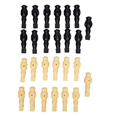 Hathaway Premium Replacement Foosball Men  Set of 26 BlackWhite