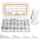 VIGRUE 304 Stainless Steel Screws and Nuts M3 M4 M5 M6 Hex Socket Head Cap Screws Assortment Set Kit with Storage Box 520 Pcs Hex Socket Head Cap Screws Nuts