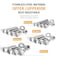 VIGRUE 304 Stainless Steel Screws and Nuts M3 M4 M5 M6 Hex Socket Head Cap Screws Assortment Set Kit with Storage Box 520 Pcs Hex Socket Head Cap Screws Nuts