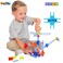 Brackitz Inventor STEM Discovery Building Toy for Kids Ages 3 4 5 6 Year Olds  Best Boys  Girls Educational Engineering Construction Kits  Creative Fun Learning Toys for Children  44 Pc Set
