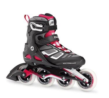Rollerblade Macroblade 90 Alu Womens Adult Fitness Inline Skate Black and Cherry High Performance Inline Skates BlackCherry US Womens 10