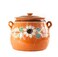 Olla De Barro Frijolera w Lid 35 Qt Canterito Cazuela Traditional Floral Decorative Artisan Artesania