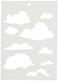 Stampers Anonymous Clouds Brett Weldele Stencils 65 by 45