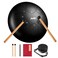 Moukey Tongue Drum Steel Drum 8 Notes  Worry Free Drum 10 Inches Portable Handpan C Major Steel Tongue Drum Calm Drum with Drumsticks Stylish Travel Bag Tone Sticker and Music Book Black