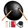 Moukey Tongue Drum Steel Drum 8 Notes  Worry Free Drum 10 Inches Portable Handpan C Major Steel Tongue Drum Calm Drum with Drumsticks Stylish Travel Bag Tone Sticker and Music Book Black