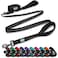 Black Rhino Dog Leash  Heavy Duty 6ft Long Leashes for Medium and Large Dogs  TwoTraffic Padded Comfortable Neoprene Handles for Safety Control Training  Double Handle Reflective Lead  Black