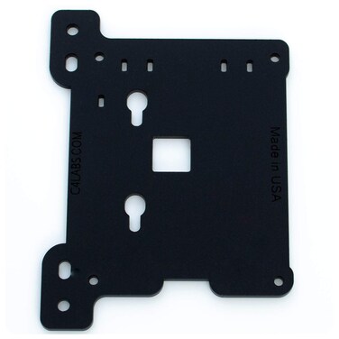 Zebra VESA Arm Mounting Plate  Acrylic  for Raspberry Pi5 4 B 3B 3 Pi 2 and Pi B Arduino Black