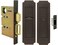 INOX FH32PD844023410B Mortise Pocket Door Privacy Lock with 234Inch Backset Thumb Turn and Coin Turn Oil Rubbed Bronze