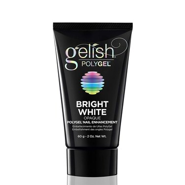 Gelish PolyGel Brand Nail Enhancement Acrylic Nails Nail Tips For Acrylic Nails Acrylic Nail Tips Bright White 2 oz