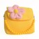 Aligle Little Girl Beauty Set Plush Flower Handbag  2 Hair Clip  Necklace and Bracelet Yellow