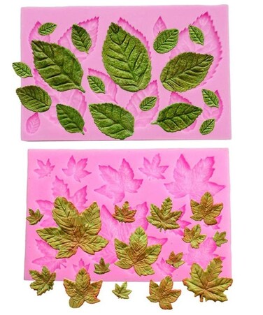 Leaf Mold Silicone Leaves Fondant MoldsTree Leaves Mold for Cake DecorationMaple Leaves Candy MoldCupcake TopperPolymer ClayCraftingChocolateResin Mold