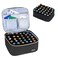 LUXJA Essential Oil Carrying Case  Holds 30 Bottles 5ml30ml Also Fits for Roller Bottles Essential Oil Bag with Accessories Storage Pockets Black
