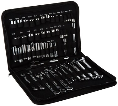 Craftsman Mechanics Tool Set SAEMetric Soft Storage 47Piece CMMT12019