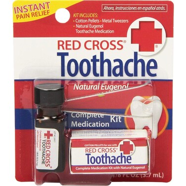 Red Cross Toothache Complete Medication Kit 012 oz Pack of 7