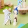 Juvale Set of 50 Unfinished Wood Peg Dolls Family Wooden People for Crafts Dollhouse Figures 5 Sizes
