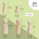 Juvale Set of 50 Unfinished Wood Peg Dolls Family Wooden People for Crafts Dollhouse Figures 5 Sizes