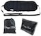 Sleepy Ride  Airplane Footrest Made with Premium Memory Foam  Airplane Travel Accessories  Helps to Prevent Swelling and Soreness  Provides Comfort for Shorter Legs Jet Black