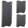 Gray Wall Mount Steel Vertical File Organizer Holder Rack 10 Sectional Modular Design Wider Than Letter Size 13 Inch MultiPurpose Organize Display Magazines Sort Files and Folders