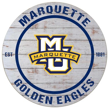KH Sports Fan 20x20 Marquette Golden Eagles Classic Weathered Circle Multi
