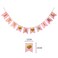 AllHeartDesires Set of 2 Pastel Baby Pink Gold Foiled Letter Sign Baby Shower  Its A Girl Bunting Banner First 1st Birthday Party Garland Photo Booth Props Decoration
