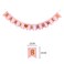 AllHeartDesires Set of 2 Pastel Baby Pink Gold Foiled Letter Sign Baby Shower  Its A Girl Bunting Banner First 1st Birthday Party Garland Photo Booth Props Decoration