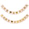 AllHeartDesires Set of 2 Pastel Baby Pink Gold Foiled Letter Sign Baby Shower  Its A Girl Bunting Banner First 1st Birthday Party Garland Photo Booth Props Decoration