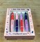 WORLD TRAVELER Free Period Press OMG Fun Pens Set Of 4 Clicker Ballpoint Pens With Inspiring Quotes In Gift Box