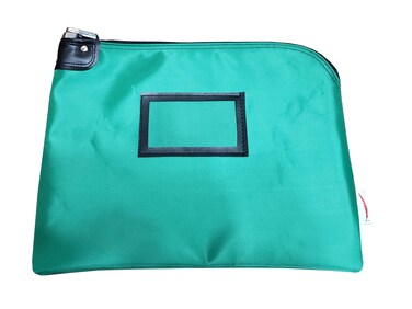 Locking Document Security HIPAA Bag 11x15 Kelly Green