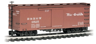 Train Rolling Stock Box Car D  Rgw Large Scale